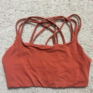 Athleta Rusty Orange Strappy Bralette